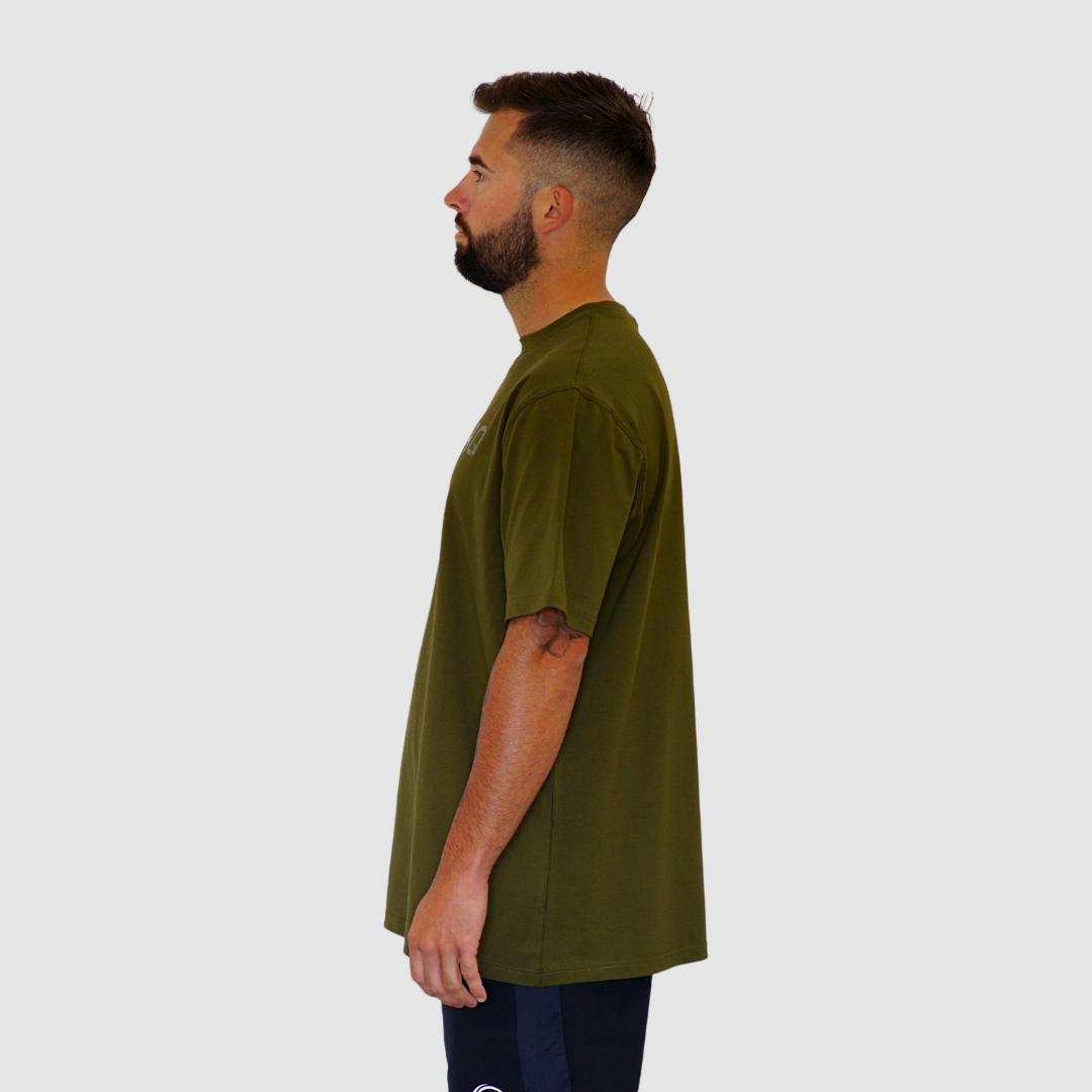 Mens Oversized T Shirt Khaki