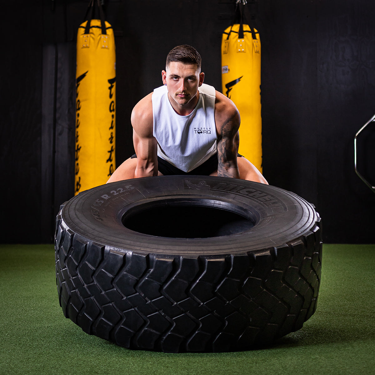 Train hard. Where quality and performance meet everyday. Testing the limits in the Mens Training Tank and Torq Training Shorts.