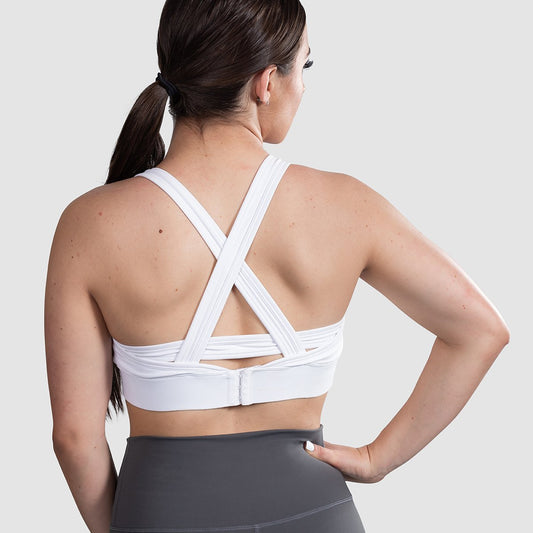 Luxe Sports Bra White - Muscle Torq