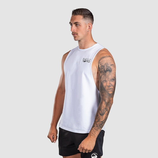 Mens Tank White - Muscle Torq