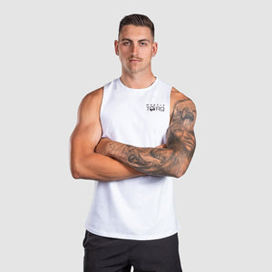 Mens Tank White - Muscle Torq