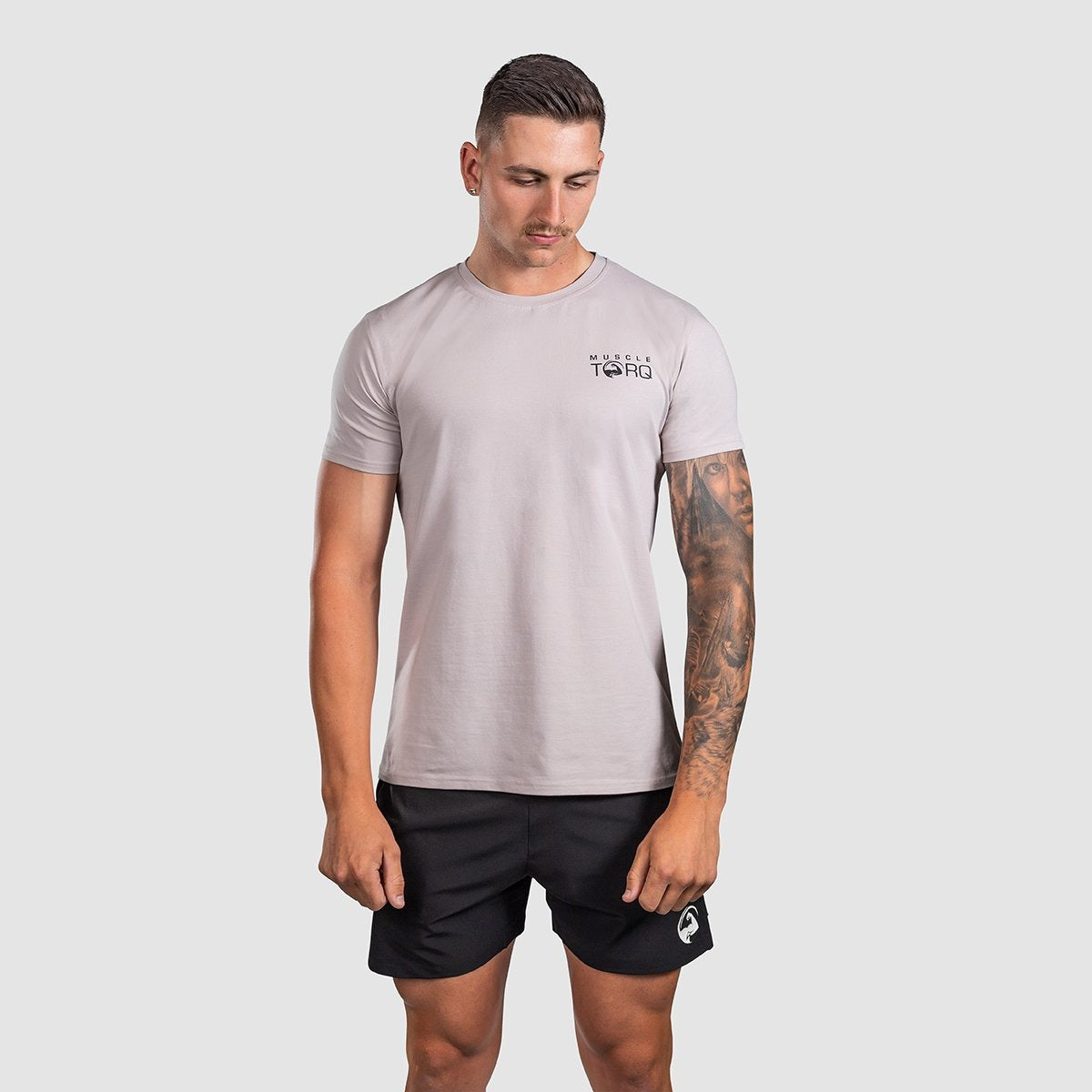 Mens Training T Shirt Stone - Muscle Torq