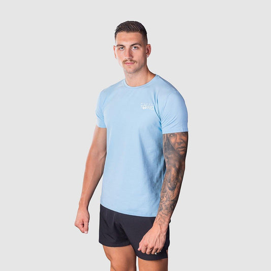 Mens Training T Shirt Ice Blue - Muscle Torq
