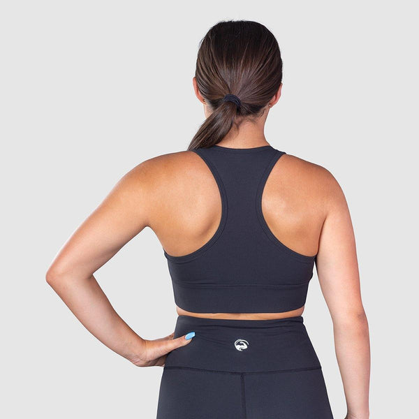 Luxe Racerback Sports Bra Black - Muscle Torq