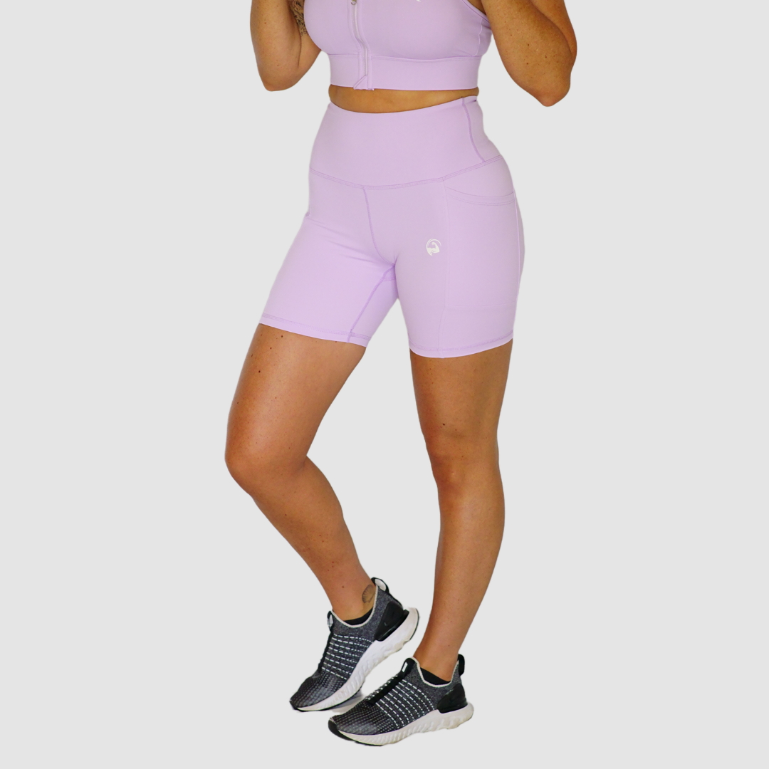 Pocket Bike Shorts Lilac