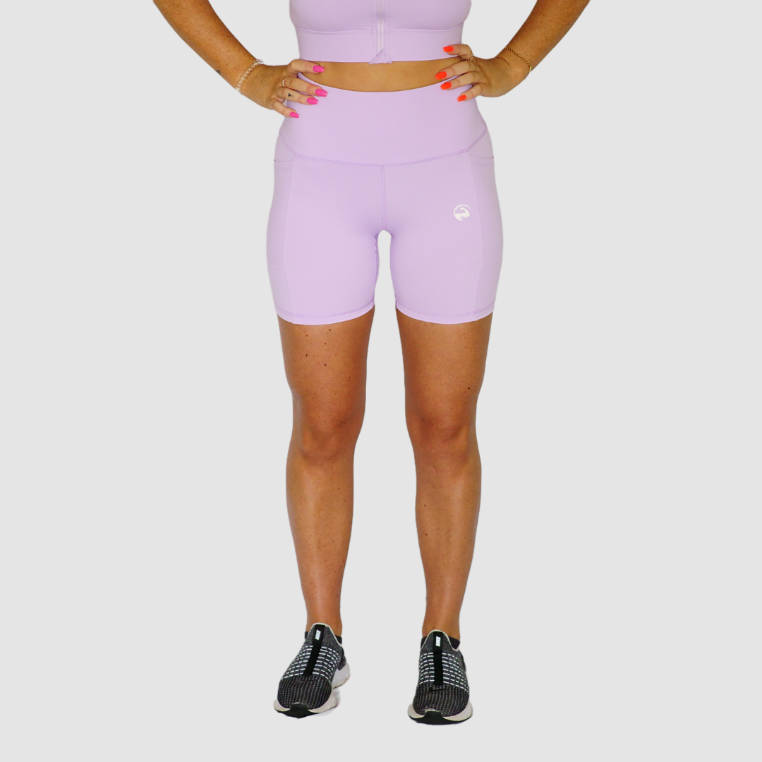 Pocket Bike Shorts Lilac