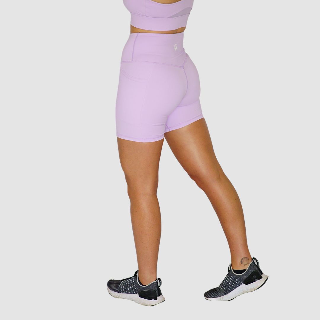 Pocket Bike Shorts Lilac