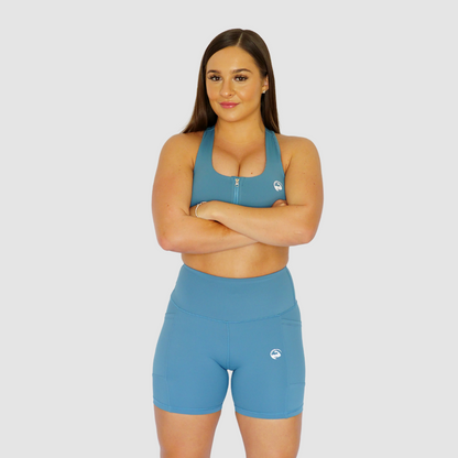 Pocket Bike Shorts Teal
