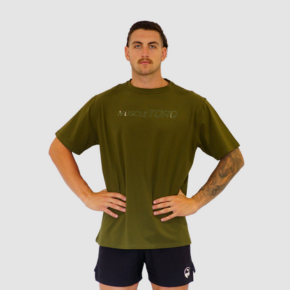 Mens Oversized T Shirt Khaki
